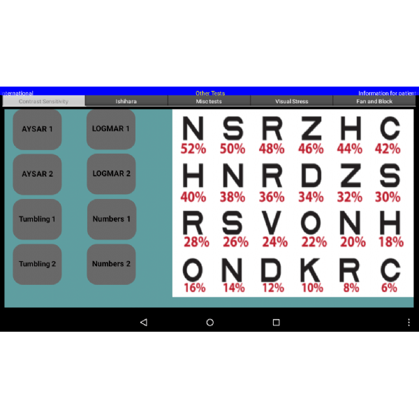 Digital test chart